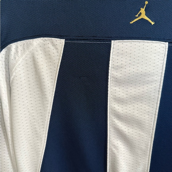 Jordan Men's Blue and White long sleeve - Picture 6 of 7